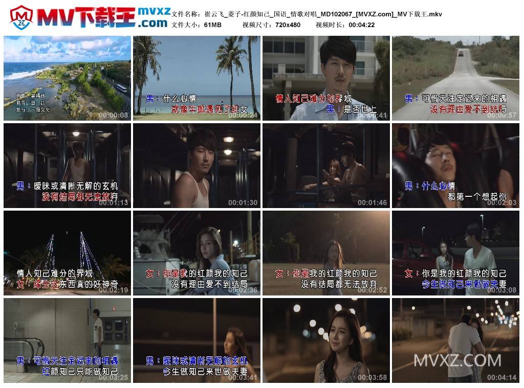 崔云飞_菱子-红颜知己_国语_情歌对唱_MD102067